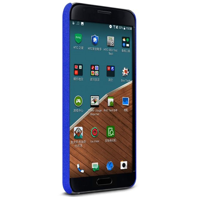 Imak - HTC U Play Handyhülle - Case aus Hartplastik - mit Ring und Kickstand - blau