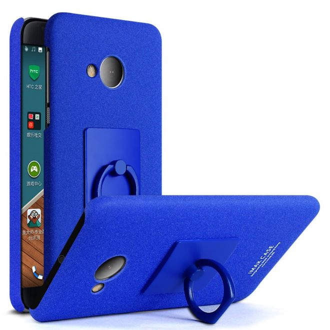 Imak - HTC U Play Handyhülle - Case aus Hartplastik - mit Ring und Kickstand - blau