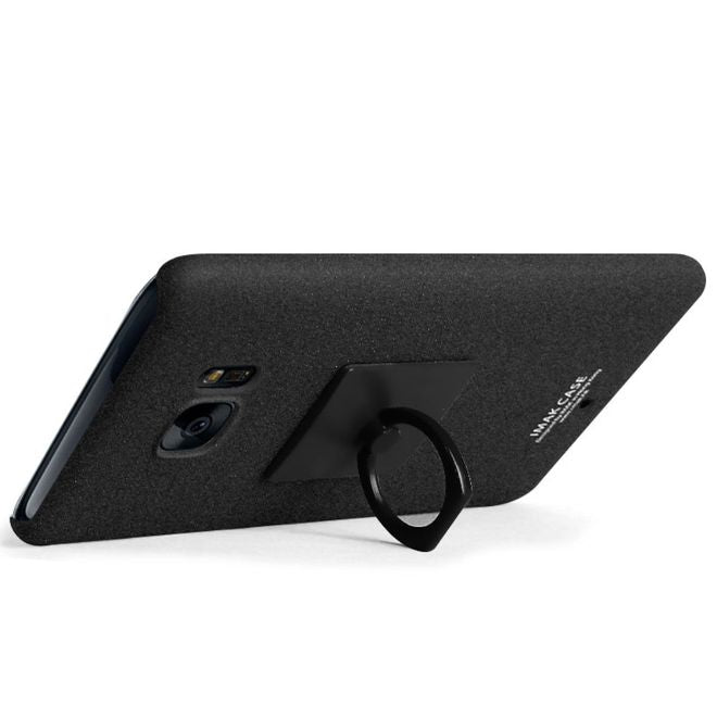 Imak - HTC U Ultra Handyhülle - Case aus Hartplastik - mit Ring und Kickstand - schwarz