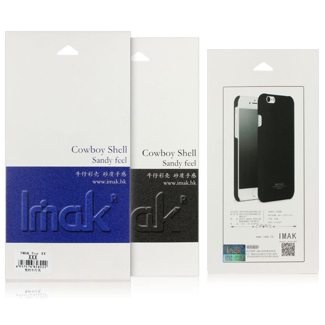 Imak - HTC U Ultra Handyhülle - Case aus Hartplastik - mit Ring und Kickstand - schwarz