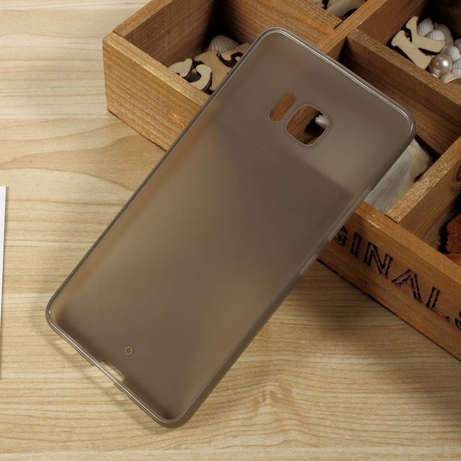 HTC U Ultra Handyhülle - TPU Softcase - matt - grau
