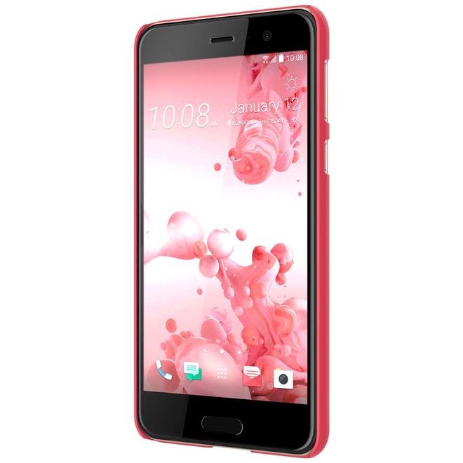Nillkin - HTC U Play Handy Hülle - Cover aus Hartplastik - Super Frosted Shield Series - rosa