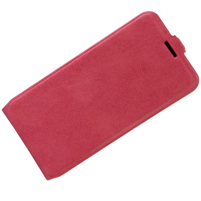 HTC U Ultra Hülle - Crazy Horse Leder Flip Case - vertikal - rosa