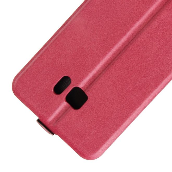 HTC U Ultra Hülle - Crazy Horse Leder Flip Case - vertikal - rosa