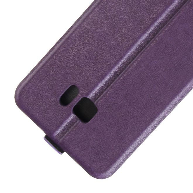 HTC U Ultra Hülle - Crazy Horse Leder Flip Case - vertikal - purpur