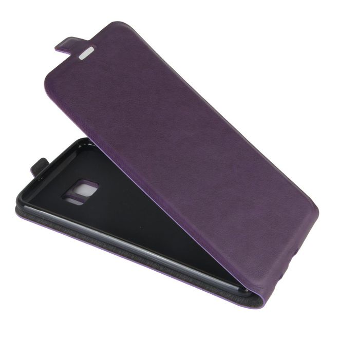 HTC U Ultra Hülle - Crazy Horse Leder Flip Case - vertikal - purpur