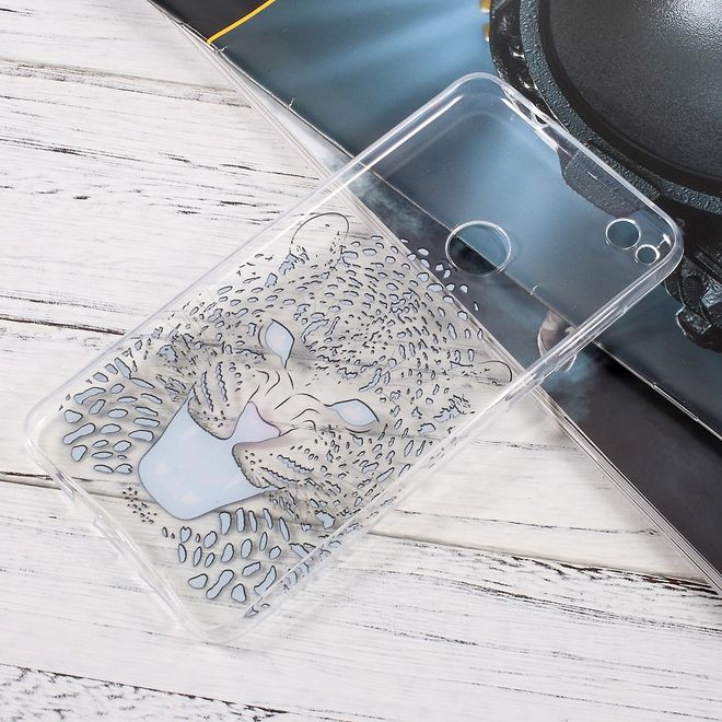 Huawei P8 Lite (2017) Handycase - Ultradünne TPU Softcase - Leopard