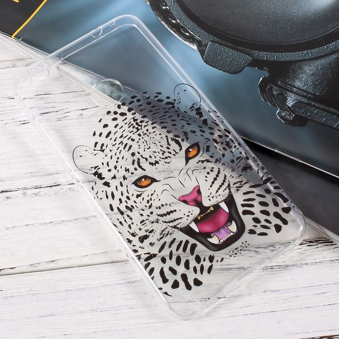Huawei P8 Lite (2017) Handycase - Ultradünne TPU Softcase - Leopard