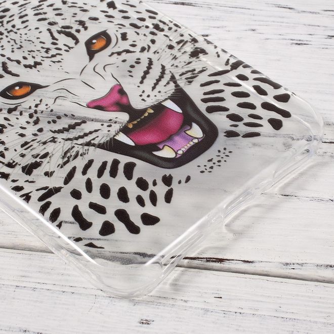 Huawei P8 Lite (2017) Handycase - Ultradünne TPU Softcase - Leopard