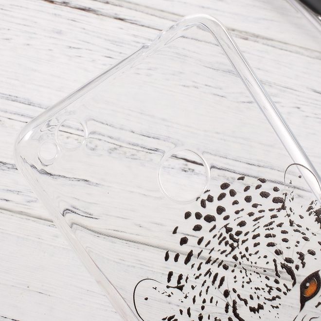 Huawei P8 Lite (2017) Handycase - Ultradünne TPU Softcase - Leopard