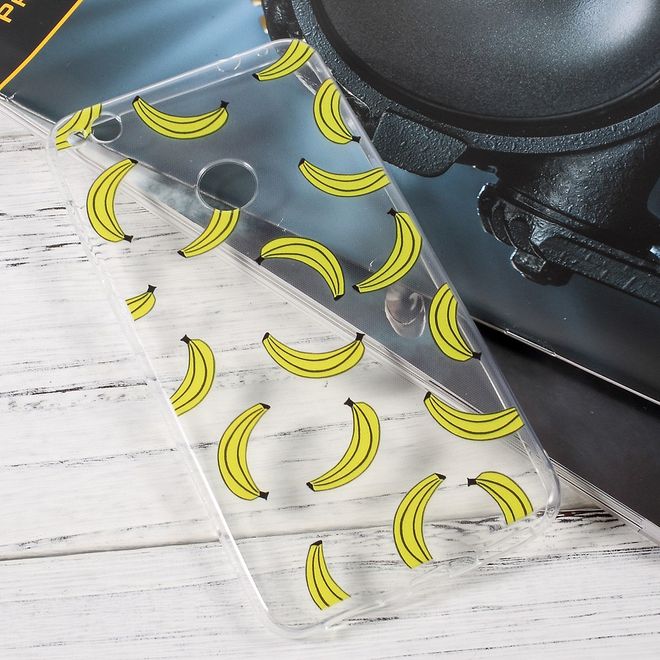 Huawei P8 Lite (2017) Handycase - Ultradünne TPU Softcase - kleine Bananen