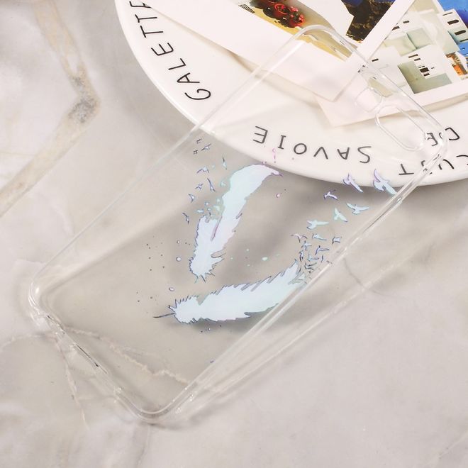 Huawei P10 Handycase - Ultradünne TPU Softcase - Federn und Vögel