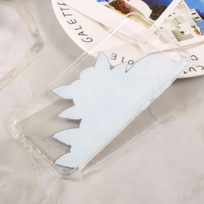 Huawei P10 Handycase - Ultradünne TPU Softcase - Skull und Rosen