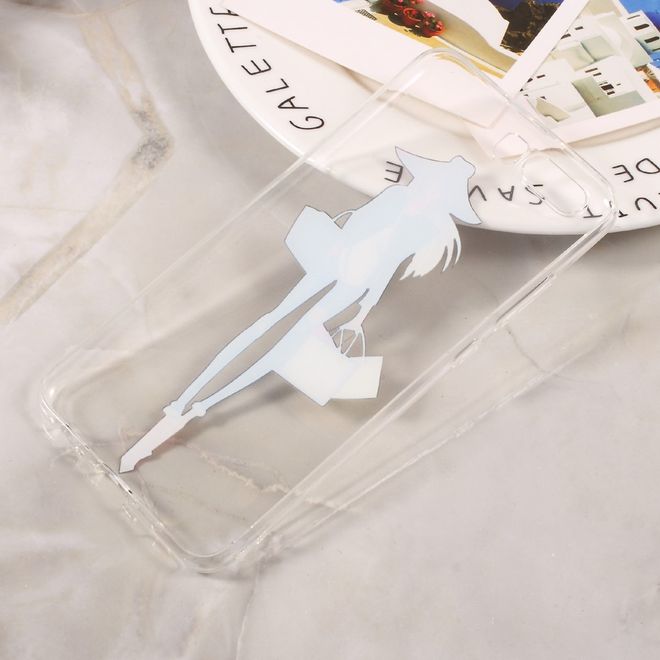 Huawei P10 Handycase - Ultradünne TPU Softcase - Modische Frau mit Tasche