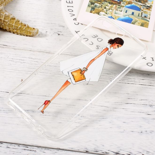 Huawei P10 Handy Hülle - TPU Softcase - Fashion Girl