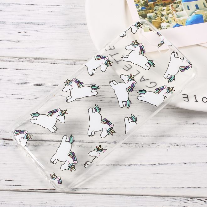 Hülle für Huawei P10 - HandyTPU Softcase - kleine Einhörner