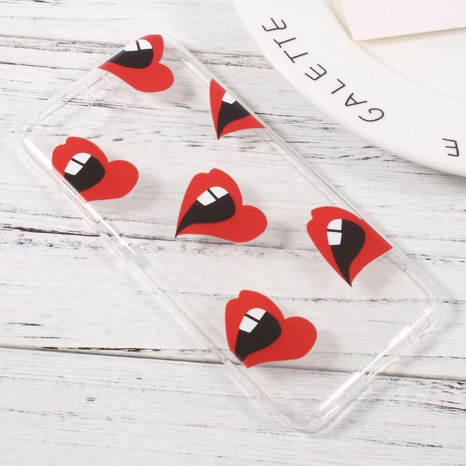 Hülle für Huawei P10 - HandyTPU Softcase - Rote Lippen