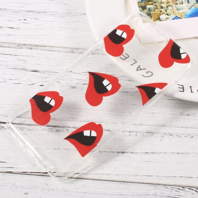 Hülle für Huawei P10 - HandyTPU Softcase - Rote Lippen