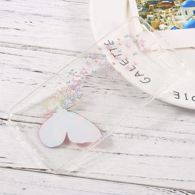 Hülle für Huawei P10 - HandyTPU Softcase - farbenfrohe Schmetterlinge