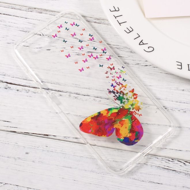 Hülle für Huawei P10 - HandyTPU Softcase - farbenfrohe Schmetterlinge