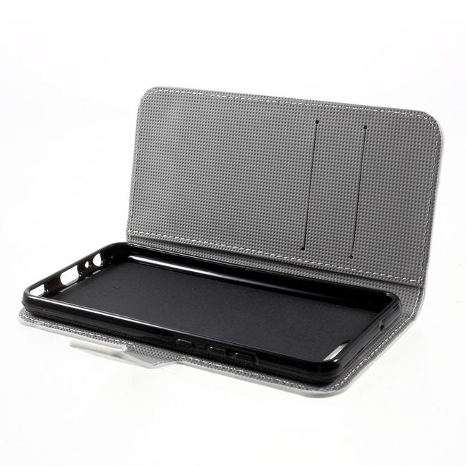 Huawei P10 Handycase - Hülle aus Leder - viele kleine Eulen