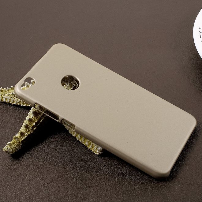 Handy Case für Huawei P8 Lite (2017) - Case aus gummiertem Hartplastik - gold