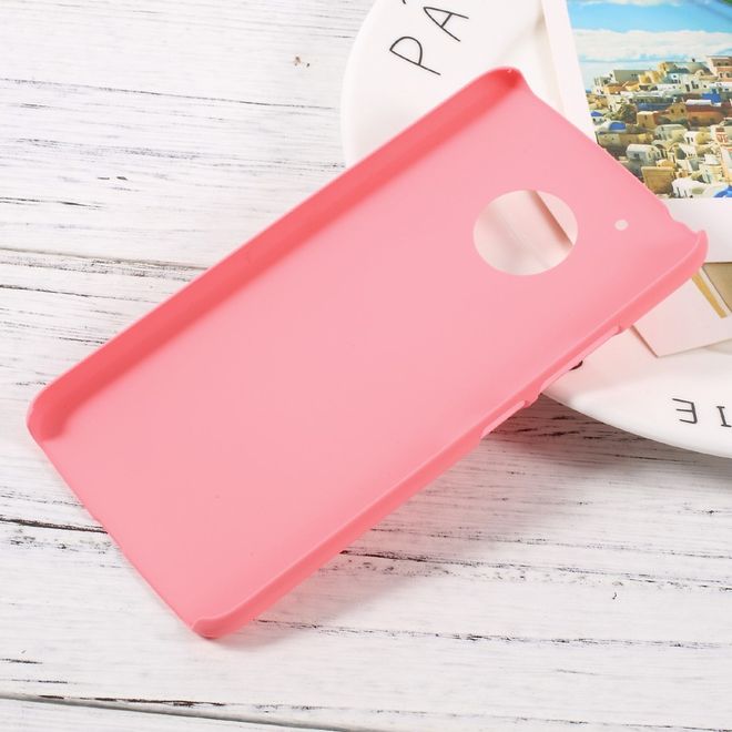 Motorola Moto G5 Handyhülle - Case aus gummiertem Hartplastik - pink