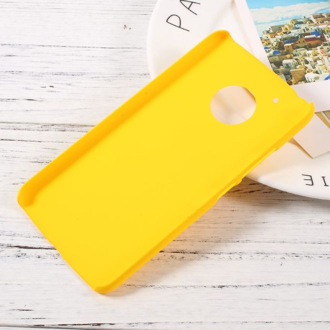 Motorola Moto G5 Handyhülle - Case aus gummiertem Hartplastik - gelb