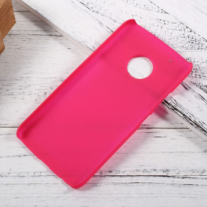Motorola Moto G5 Plus Handyhülle - Case aus gummiertem Hartplastik - rosa