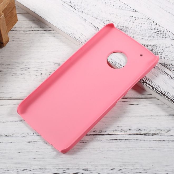 Motorola Moto G5 Plus Handyhülle - Case aus gummiertem Hartplastik - pink