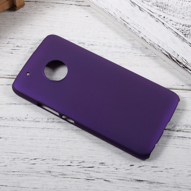 Motorola Moto G5 Plus Handyhülle - Case aus gummiertem Hartplastik - purpur