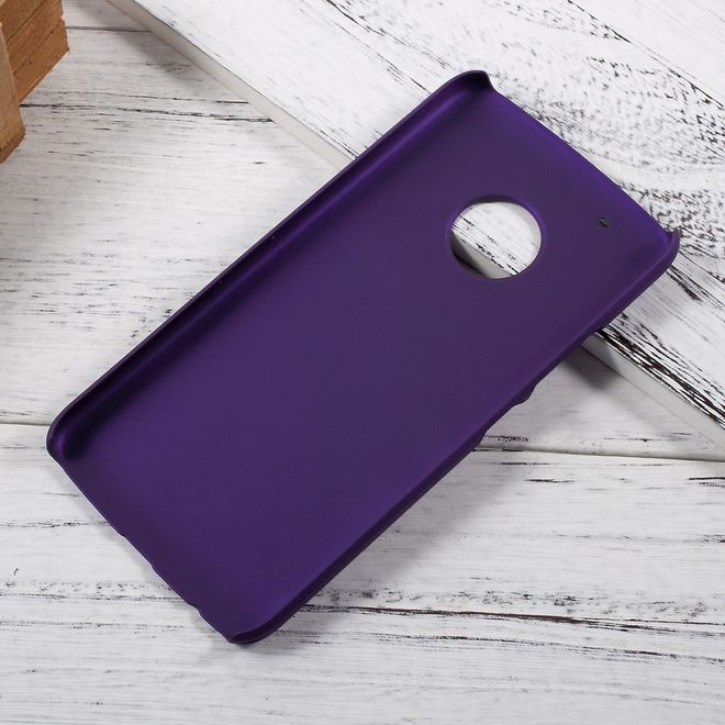 Motorola Moto G5 Plus Handyhülle - Case aus gummiertem Hartplastik - purpur