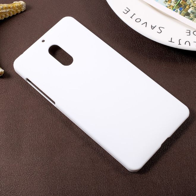 Handyhülle für Nokia 6 - Case aus gummiertem Hartplastik - weiss