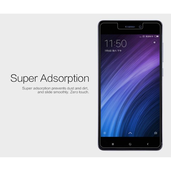 Nillkin - Xiaomi Redmi Note 4 Schutzfolie mit Anti-Fingerabdruck Beschichtung - kristallklar