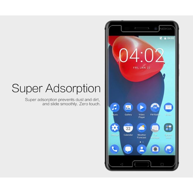 Nillkin - Nokia 6 Schutzfolie mit Anti-Fingerabdruck Beschichtung - kristallklar