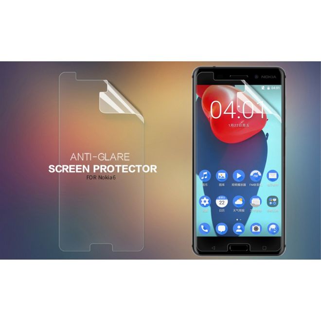Nillkin - Nokia 6 Schutzfolie mit kratzfester Beschichtung - matt