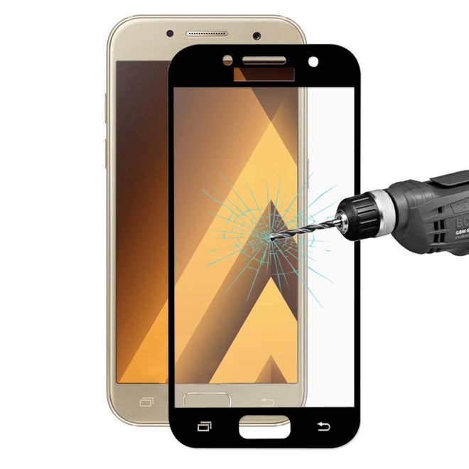 Hat Prince - Samsung Galaxy A3 (2017) Schutzglas - 0.26mm dick - schwarz