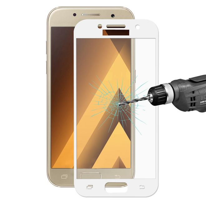 Hat Prince - Samsung Galaxy A3 (2017) Schutzglas - 0.26mm dick - weiss