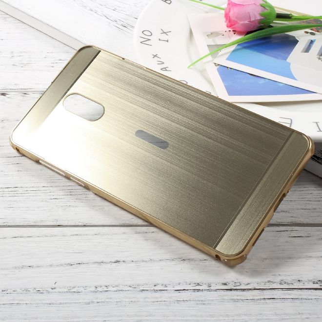 Nokia 6 Handyhülle - Bumper und Hartplastik Case - gold