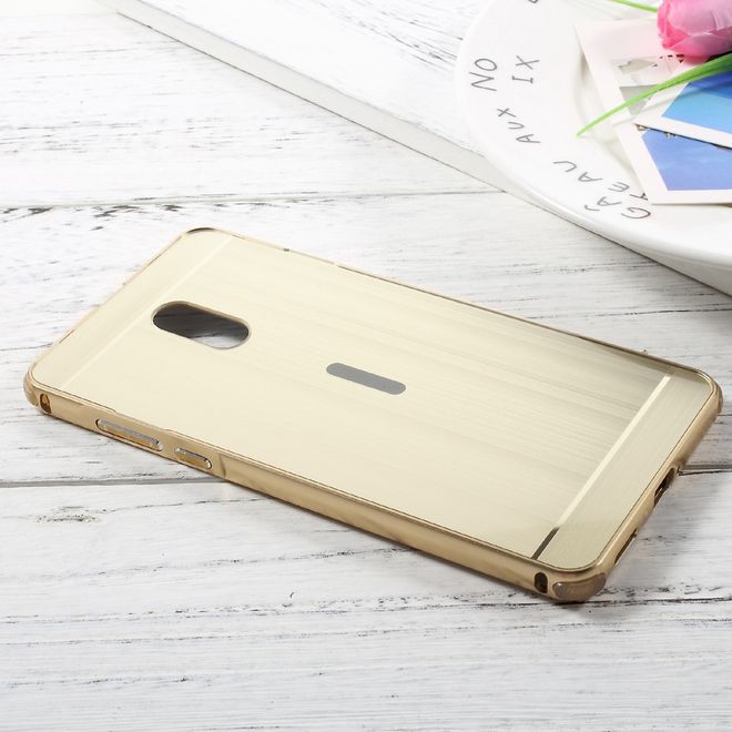 Nokia 6 Handyhülle - Bumper und Hartplastik Case - gold