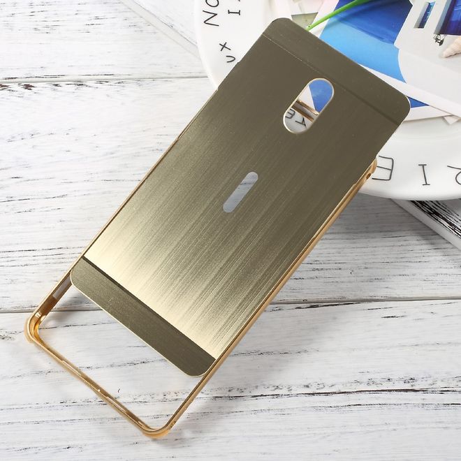Nokia 6 Handyhülle - Bumper und Hartplastik Case - gold