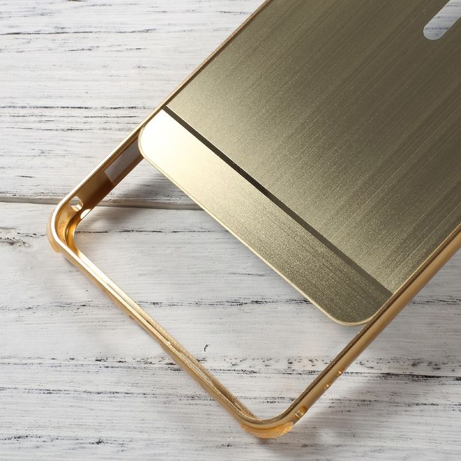 Nokia 6 Handyhülle - Bumper und Hartplastik Case - gold