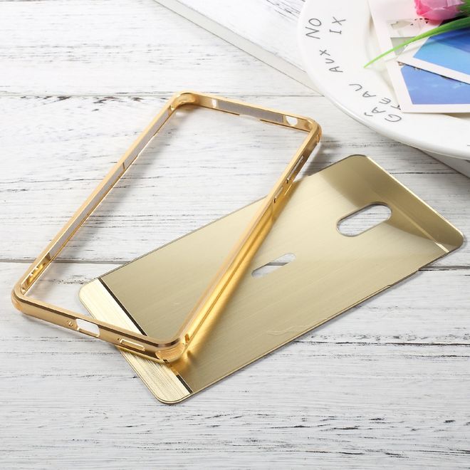 Nokia 6 Handyhülle - Bumper und Hartplastik Case - gold