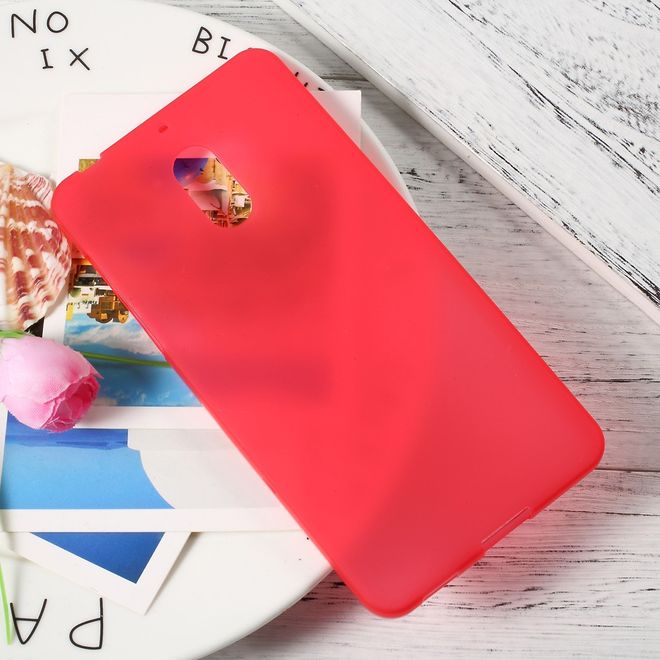 Handyhülle für Nokia 6 - Cover aus sanftem TPU Plastik - matt - rot