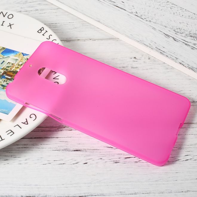 Handyhülle für Nokia 6 - Cover aus sanftem TPU Plastik - matt - rosa