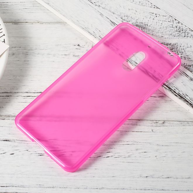 Handyhülle für Nokia 6 - Cover aus sanftem TPU Plastik - matt - rosa