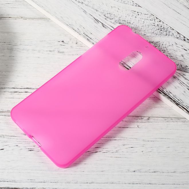 Handyhülle für Nokia 6 - Cover aus sanftem TPU Plastik - matt - rosa