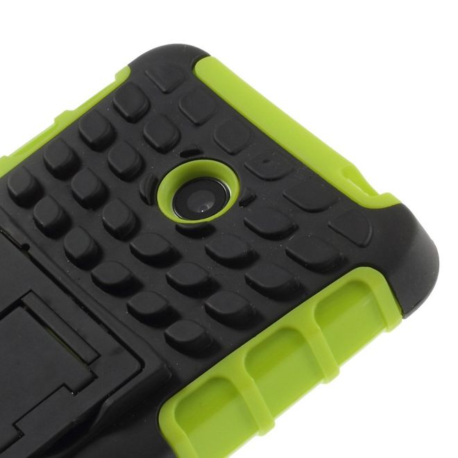 Nokia Lumia 630/635 Hülle - Case aus Hart- und TPU Plastik - mit Kickstand - grün