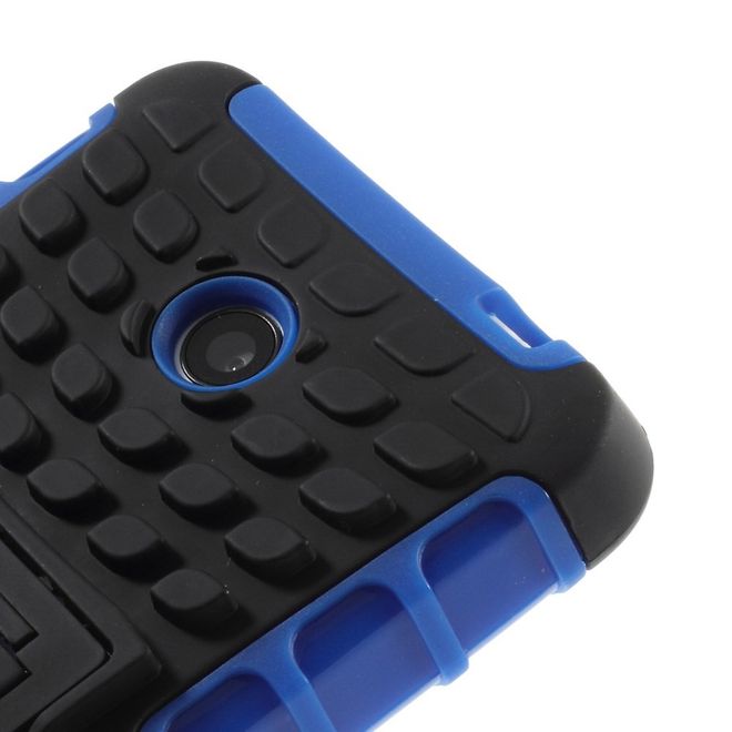 Nokia Lumia 630/635 Hülle - Case aus Hart- und TPU Plastik - mit Kickstand - blau