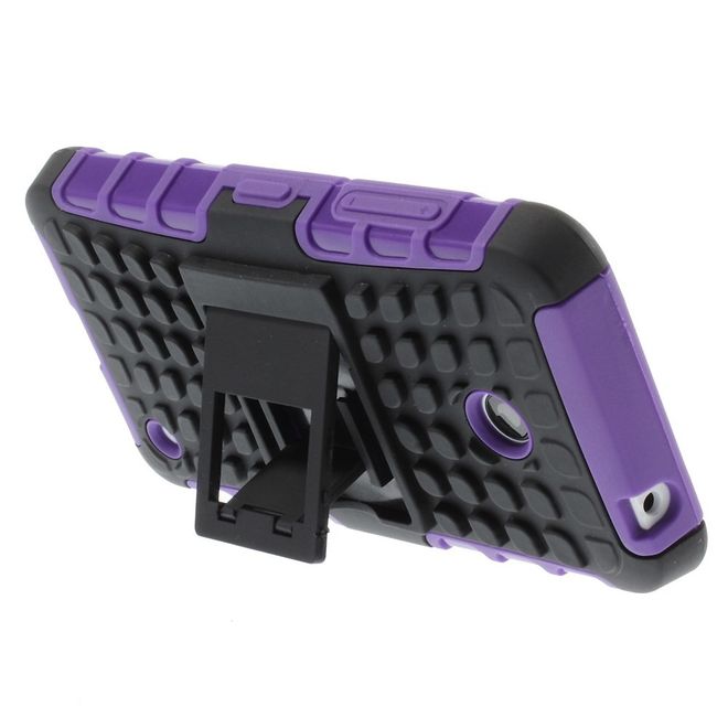 Nokia Lumia 630/635 Hülle - Case aus Hart- und TPU Plastik - mit Kickstand - purpur